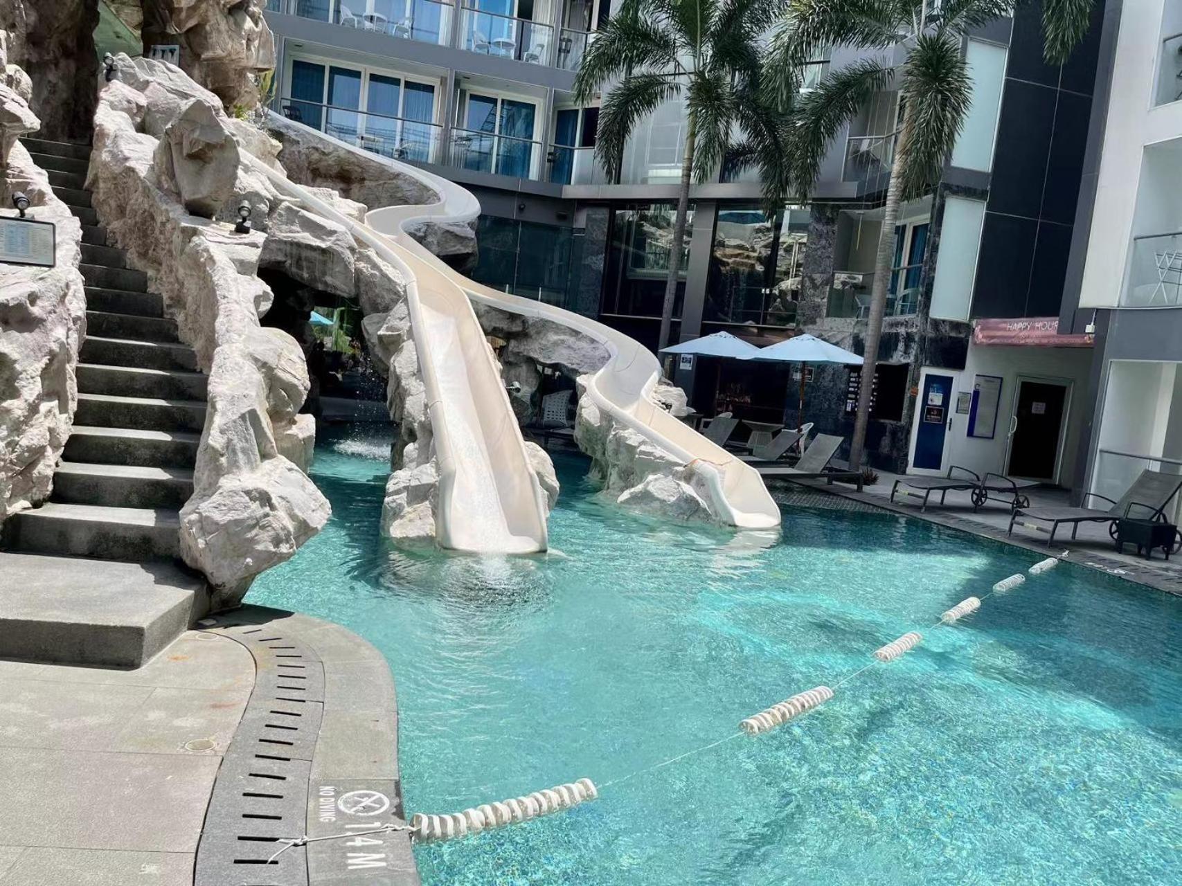 Appartement 芭提雅中心地带 Centara Avenue 一房公寓5楼紧邻海滩酒吧街智能电视 Pattaya
